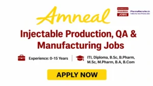 Injectable Production, QA & Manufacturing Jobs