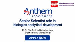 M.Sc / M.Tech in Biotechnology, Biochemistry, Microbiology