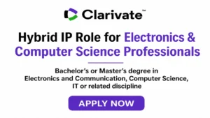 Clarivate is hiring a Patent Search Analyst for its Noida office on a hybrid work model.