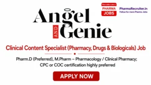 Pharm.D (Preferred), M.Pharm – Pharmacology / Clinical Pharmacy; CPC or COC certification highly preferred