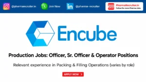 Relevant experience in Packing & Filling Operations (varies by role)