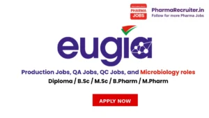 Diploma / B.Sc / M.Sc / B.Pharm / M.Pharm