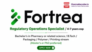Bachelor’s in Pharmacy or related science / B.Tech / Packaging / Polymer / Printing stream (Master’s or PhD preferred)