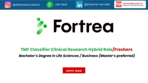 Bachelor’s Degree in Life Sciences / Business (Master’s preferred)