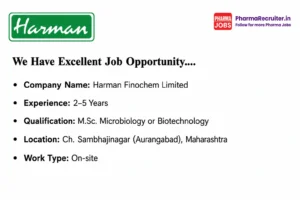 M.Sc. Microbiology or Biotechnology
