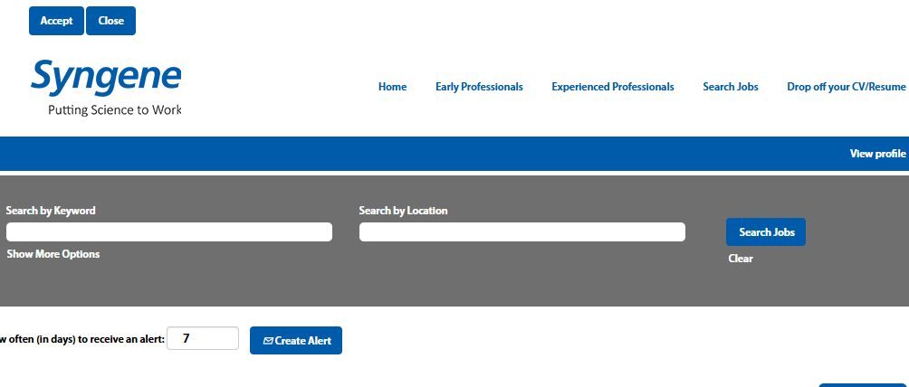 Syngene International is hiring a Senior Research Associate in Drug Discovery.