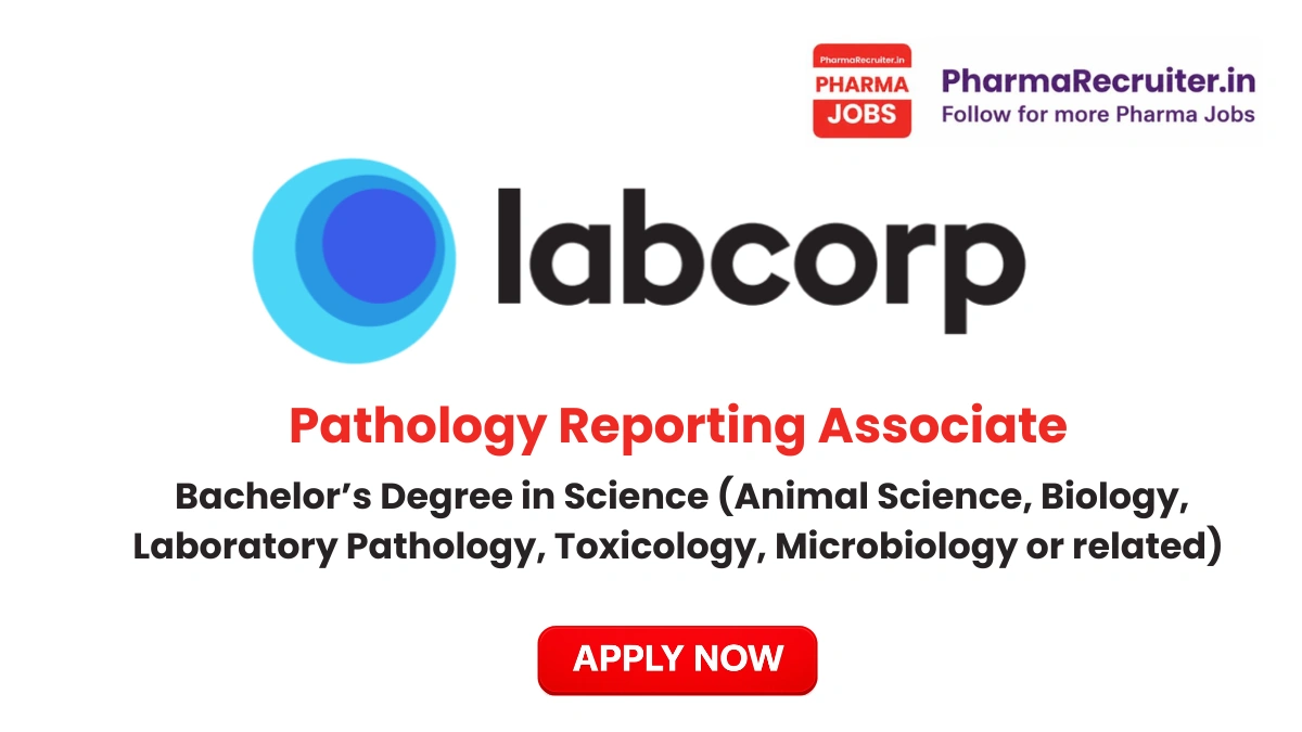 Bachelor’s Degree in Science (Animal Science, Biology, Laboratory Pathology, Toxicology, Microbiology or related)