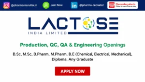 Production, QC, QA & Engineering Openings