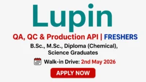 B.Sc., M.Sc., Diploma (Chemical), Science Graduates