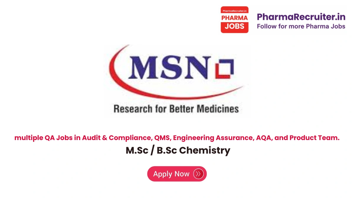 M.Sc / B.Sc Chemistry