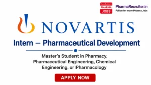Master’s Student in Pharmacy, Pharmaceutical Engineering, Chemical Engineering, or Pharmacology