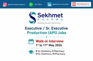 Executive / Sr. Executive Production (API) Jobs