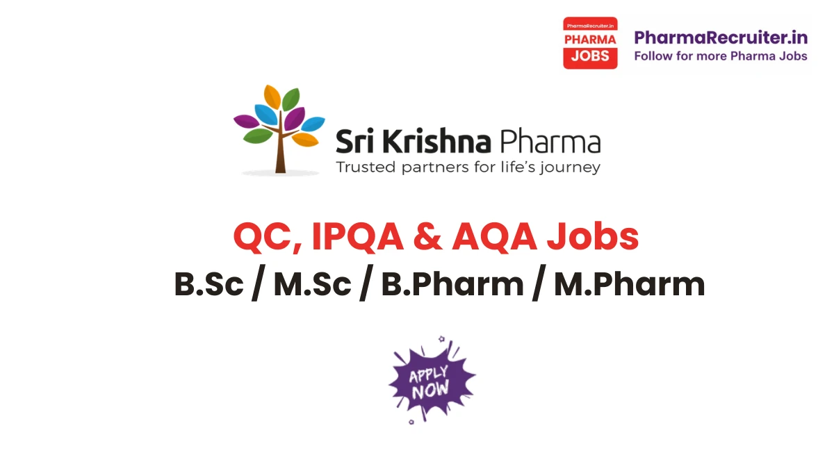 B.Sc / M.Sc / B.Pharm / M.Pharm