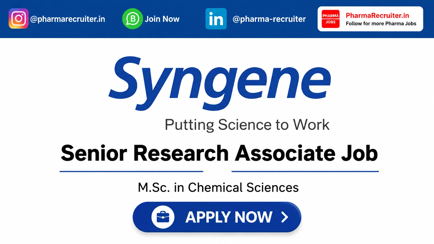 M.Sc. in Chemical Sciences