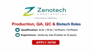 Production, QA, QC & Biotech Roles