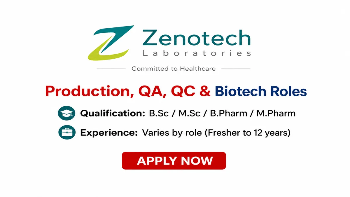 Production, QA, QC & Biotech Roles