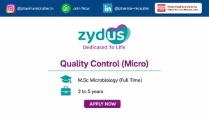 M.Sc Microbiology (Full Time)