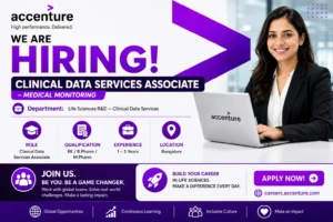 Accenture Hiring for Clinical Data Services Associate