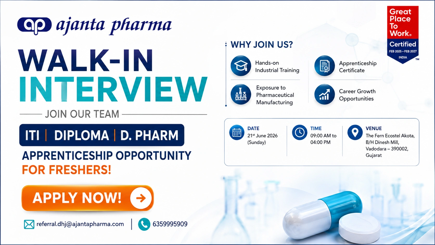 ITI / Diploma / D.Pharm
