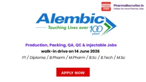 ITI / Diploma / B.Pharm / M.Pharm / B.Sc / B.Tech / M.Sc