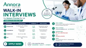 ITI / Diploma / B.Sc / B.Com / B.Pharmacy / M.Pharmacy / M.Sc / B.Tech / MBA