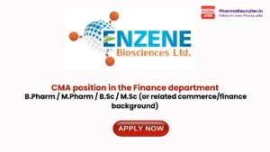CMA position in the Finance department