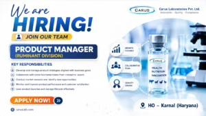 Carus Laboratories Hiring Product Manager – Ruminant Division | Pharma Jobs in Karnal 2026
