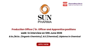 B.Sc./M.Sc. (Organic Chemistry), B.E (Chemical), Diploma in Chemical