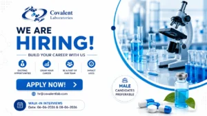 Covalent Laboratories Walk-In Interview for QC, AR&D, Production & Documentation Roles on 06 June 2026 & 08 June 2026
