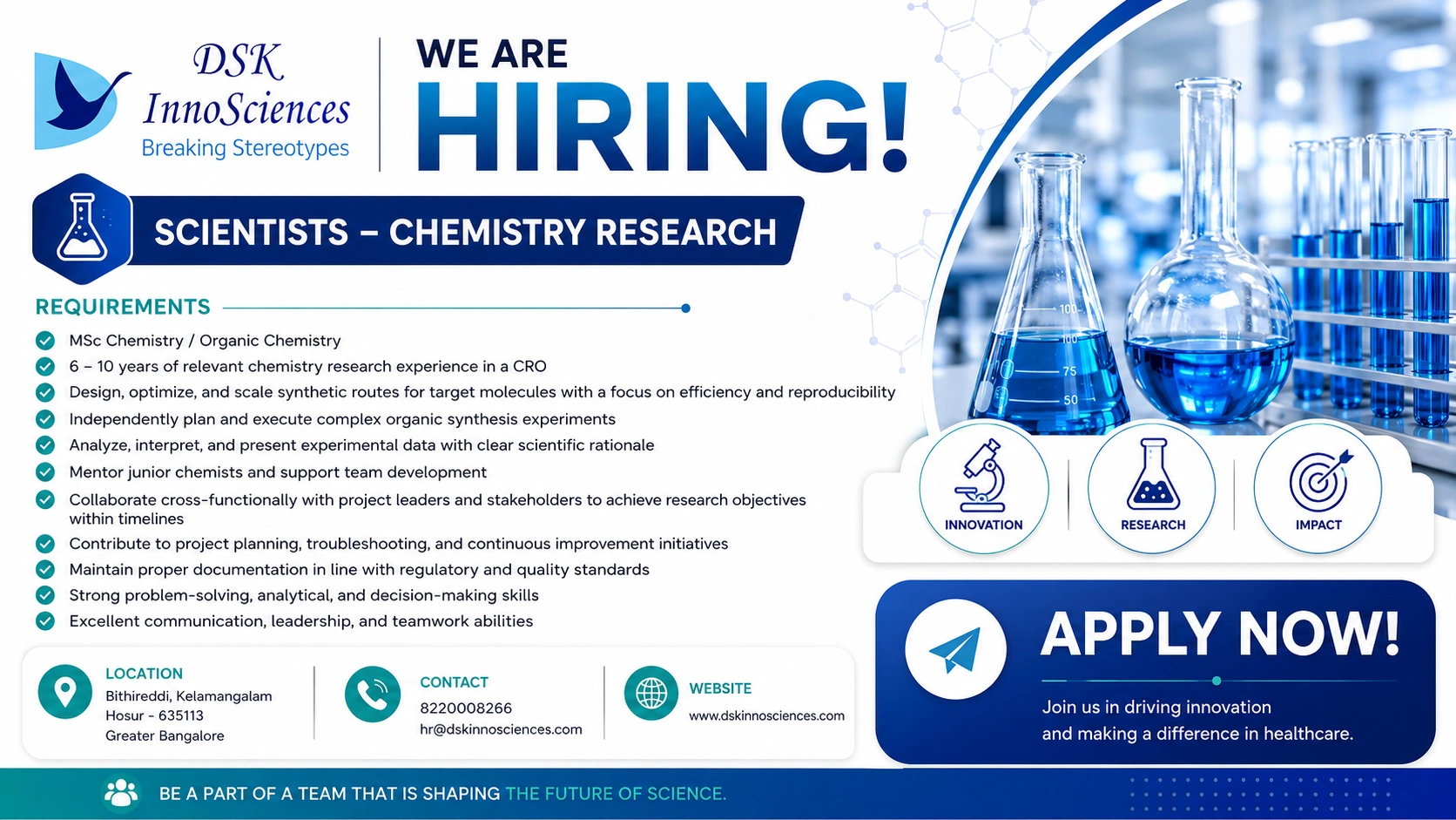 M.Sc Chemistry / Organic Chemistry