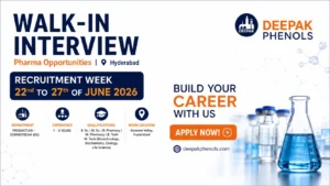 Production Downstream (DS) Pharma Jobs in Hyderabad | Walk-In Interview Recruitment Week on 22nd to 27th June 2026