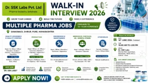 ITI / 12th / Diploma / B.Sc / M.Sc / B.Pharm / M.Pharm / B.E / B.Tech / B.Com / Any Graduate