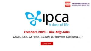 M.Sc., B.Sc., M.Tech, B.Tech, B.Pharma, Diploma, ITI