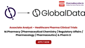 M.Pharmacy (Pharmaceutical Chemistry / Regulatory Affairs / Pharmacology / Pharmaceutics) & Pharm D