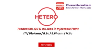 ITI / Diploma / B.Sc / B.Pharm / M.Sc