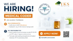 IKS Health Hiring Freshers for Medical Coder Jobs in Coimbatore | Apply Now