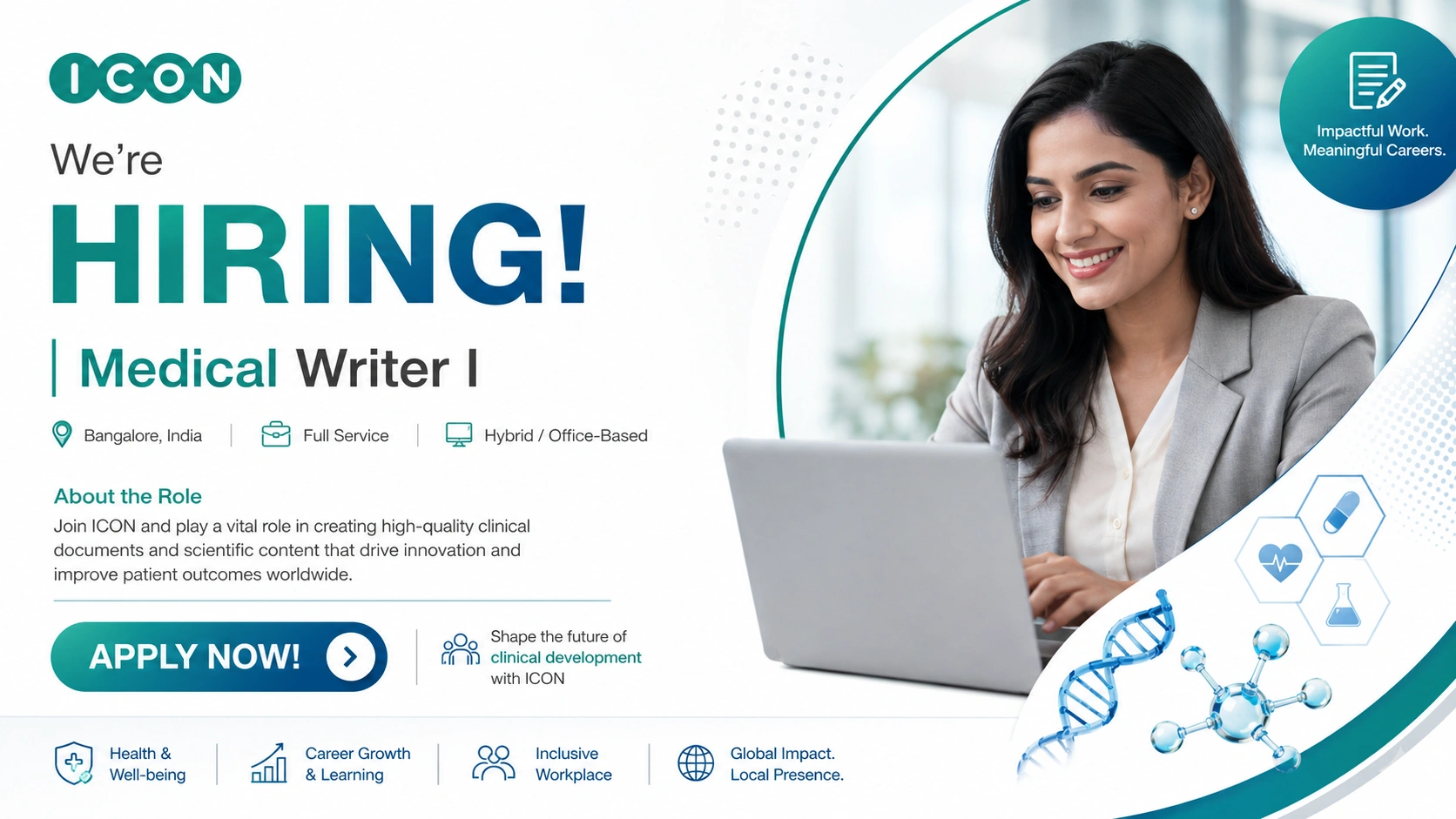 Medical Writer I Job Opening at ICON plc – Bangalore | Pharma Careers in India 2026