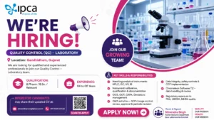 B.Pharm / B.Sc. / Relevant