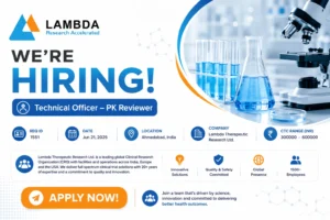 Relevant qualifications in Pharmacy, Life Sciences or related fields
