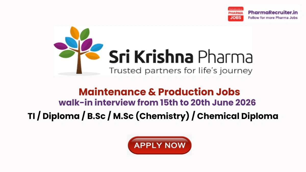 TI / Diploma / B.Sc / M.Sc (Chemistry) / Chemical Diploma