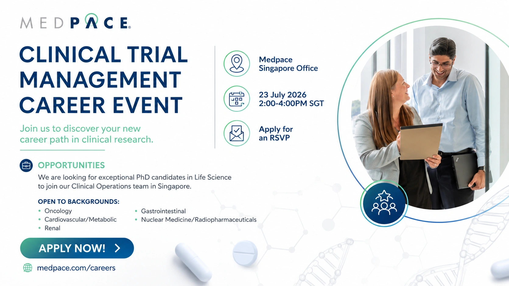 Medpace Clinical Trial Management Career Event 2026 | Clinical Research Careers in Singapore on 23 July 2026