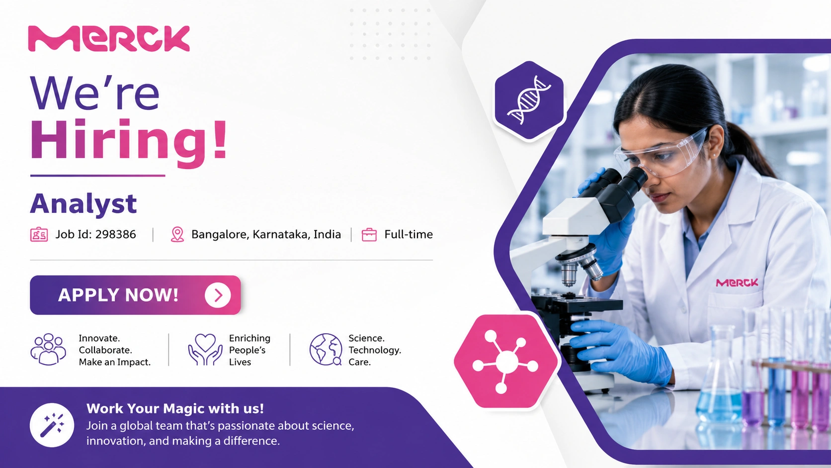 Analyst Jobs in Bangalore at Merck India | Apply for Technical Service Analyst Role