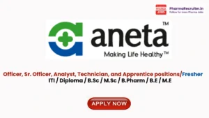ITI / Diploma / B.Sc / M.Sc / B.Pharm / B.E / M.E