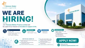 Panacea Biotec Pharma Limited Hiring for QA, Production & Engineering Roles in Baddi | Apply Now