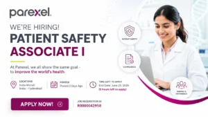 Parexel Hiring Patient Safety Associate I – Pharmacovigilance Jobs in India 2026