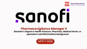 Bachelor’s Degree in Health Sciences, Pharmacy, Medical Doctor, or equivalent scientific/medical background