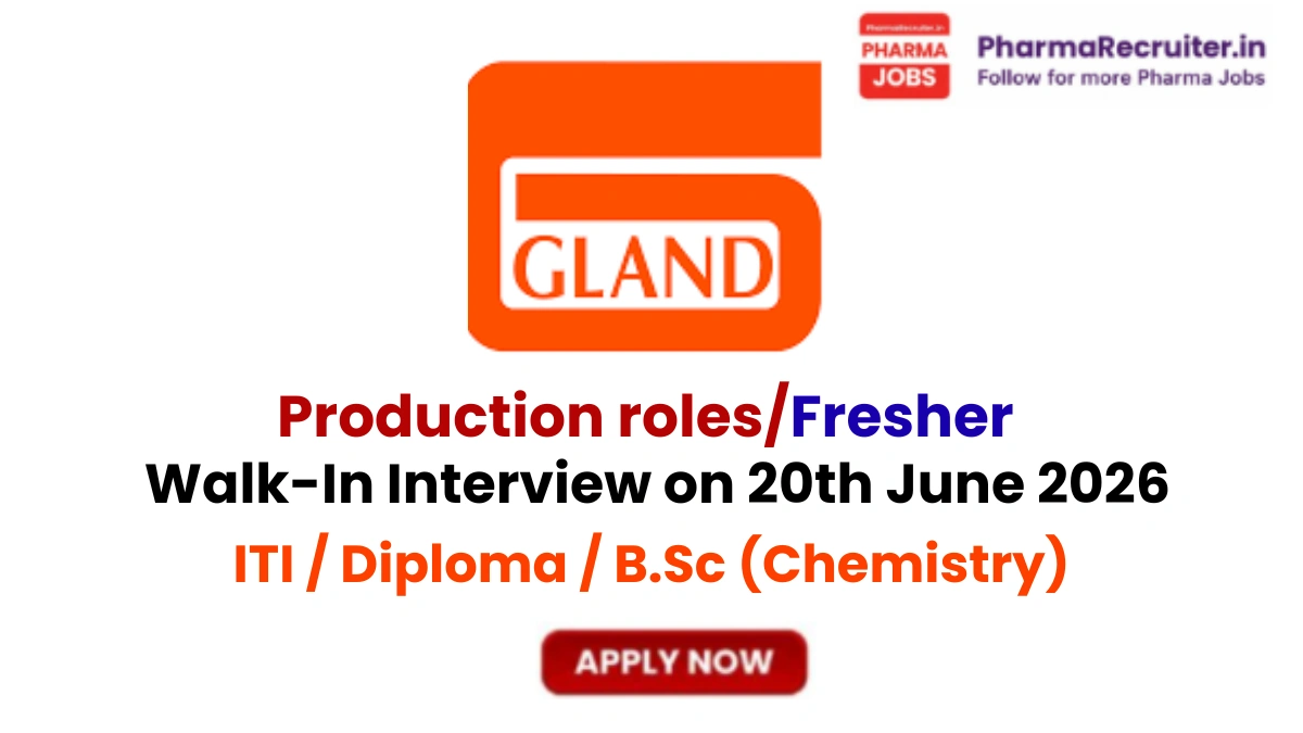 ITI / Diploma / B.Sc (Chemistry)