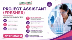 Pharma Graduates (B.Pharm / M.Pharm / Pharm.D preferred)