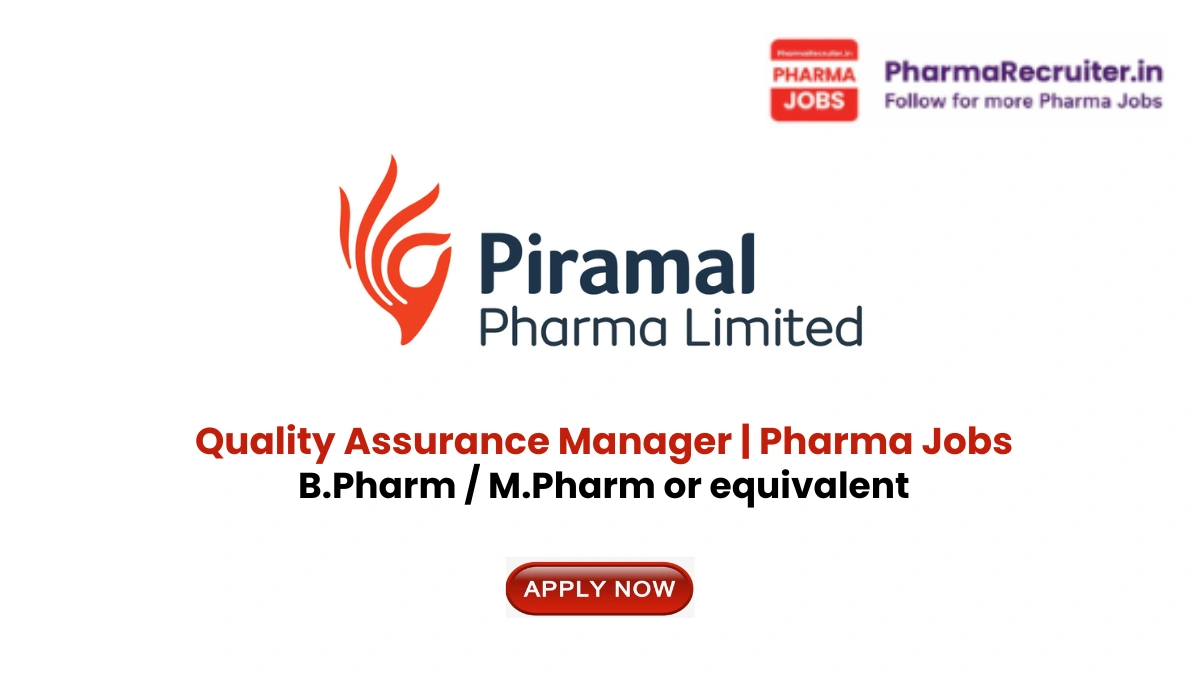 B.Pharm / M.Pharm or equivalent