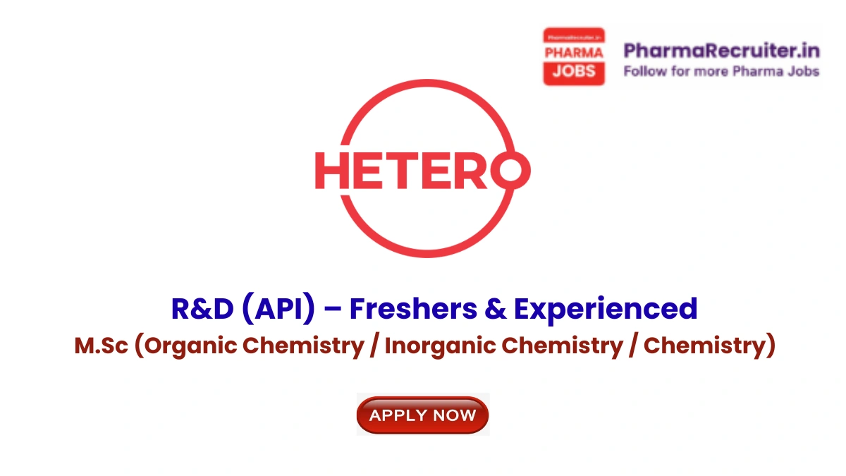 M.Sc (Organic Chemistry / Inorganic Chemistry / Chemistry)